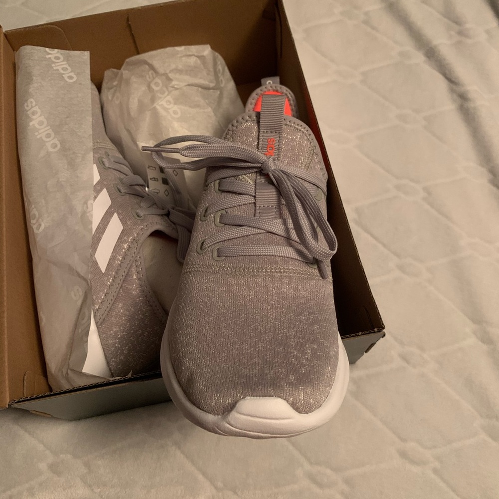 Adidas Cloudfoam Pure gray running shoe 8.5. NIB